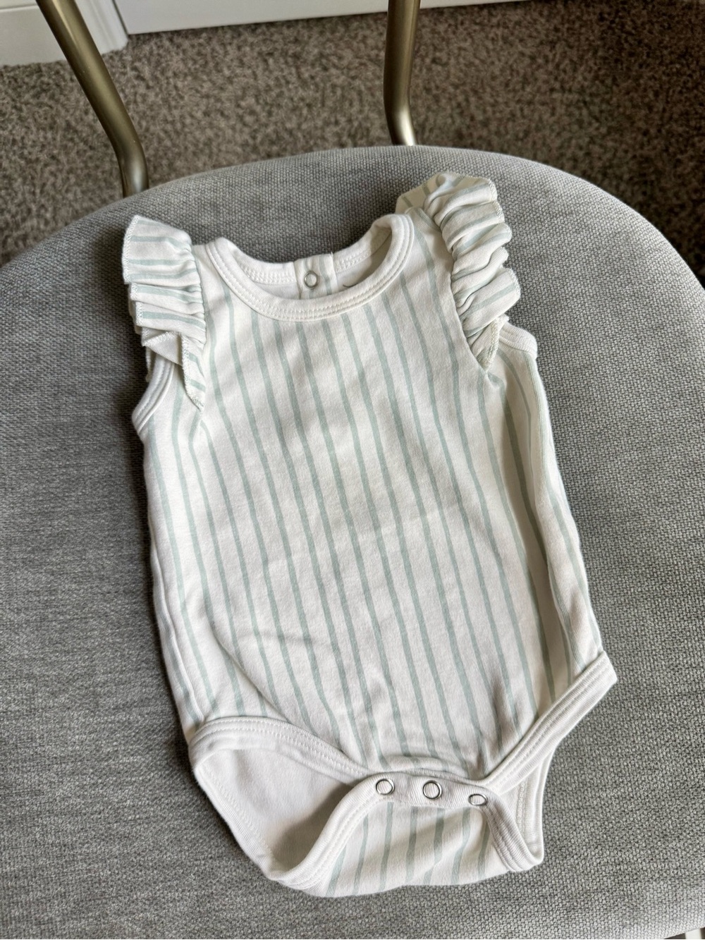 Pehr sleeveless ruffle summer onesie